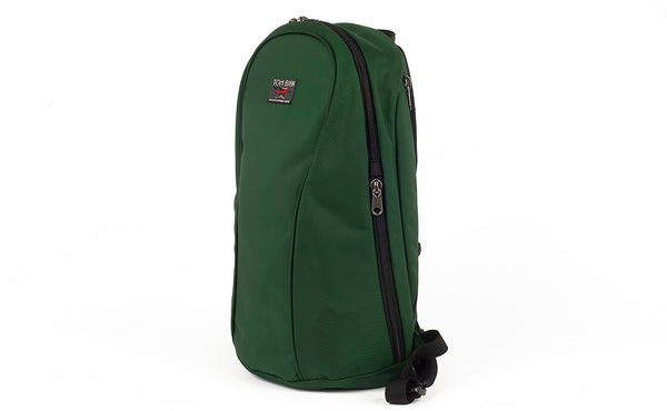 A profile shot of the Luminary 15 in Wilderness (forest green) 525 Ballistic.